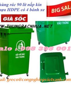 Thùng rác nhựa 90 lít