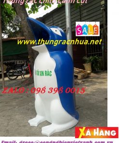 thùng rác chim cánh cụt