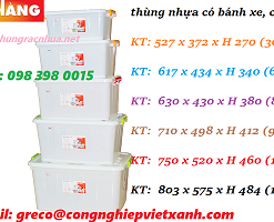 thùng nhựa có nắp