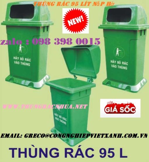 thùng rác 95 lít