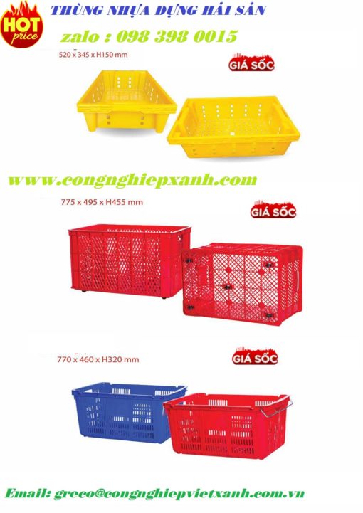sóng nhựa hở, rổ nhựa