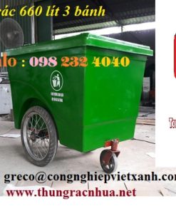 THÙNG RÁC 660 LÍT