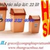 Thùng rác nắp lật 22 lít