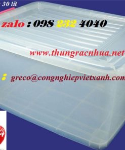 Thùng nhựa trong 30 lít
