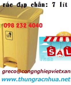 Thùng rác đạp chân 7 lít