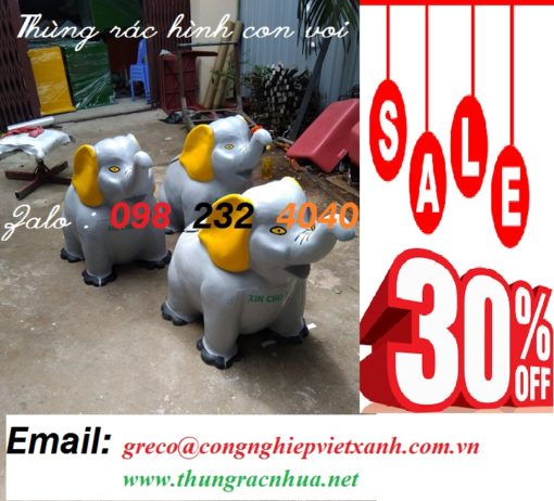 Thùng rác con voi