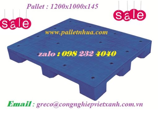 Pallet : 1200 x 1000 x 145