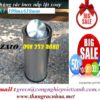 thùng rác inox nắp lật xoay