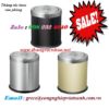 Thùng rác inox nắp bập bênh văn phòng