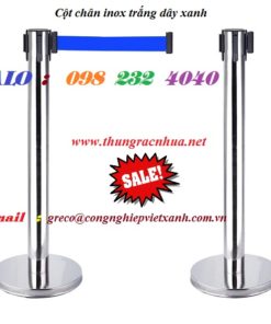 cột chân inox dây xanh