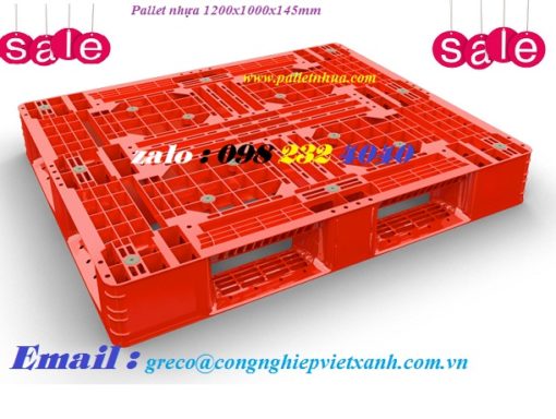 Pallet nhựa 1200x1000x145mm