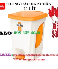 Thùng rác đạp chân 11 lít
