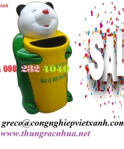 thùng rác gấu trúc