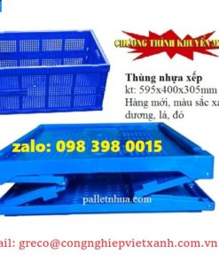Thùng nhựa gập xếp gọn