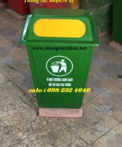 Thùng rác nhựa 50 lít đế đá