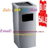 thùng rác gạt tàn vuông