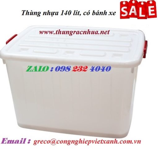 Thùng nhựa 140 lít