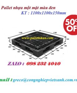 Pallet nhựa 1100x1100x150mm