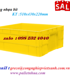 Sóng nhựa bít 510x430x220mm