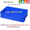 Thùng nhựa đặc 610x420x150mm (VX007)