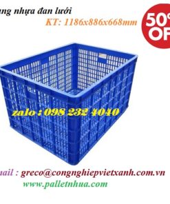Thùng nhựa đan lưới 1186x886x668mm