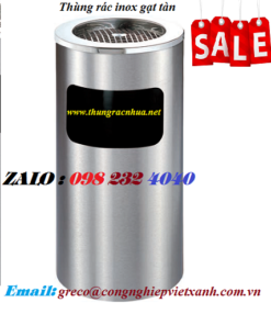 Thùng Rác Inox Gạt Tàn Thuốc