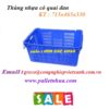Thùng nhựa có quai đan lưới 715x465x330mm