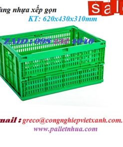 Sóng nhựa xếp gập 620x430x310mm