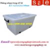 Thùng nhựa trong 65 lítcó bánh xe
