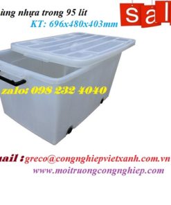 Thùng nhựa trong 95 lít