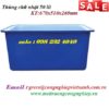 Thùng nhựa chữ nhật 50 lít 670x510x260mm