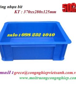 Sóng nhựa bít 370x280x125mm 