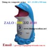 Thùng rác composite cá heo Ø 450 x 950 mm (FTR-CH)
