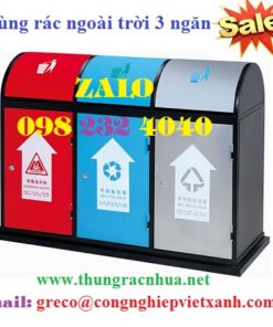 Thùng rác 3 ngăn