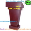 bục phát biểu màu gỗ gụ