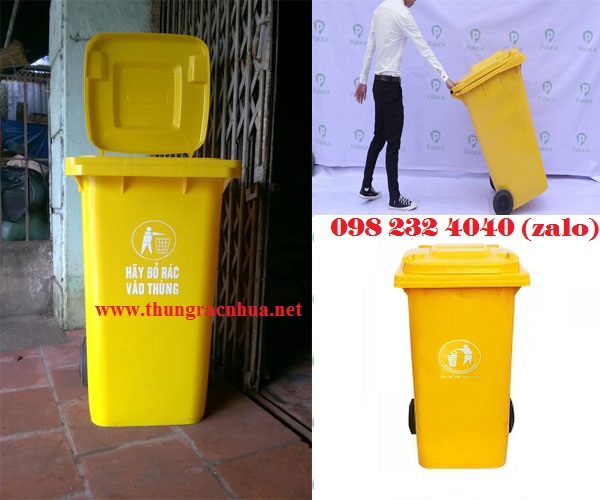 thùng rác nhựa công cộng 120L