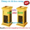Thùng rác inox đá hoa cương