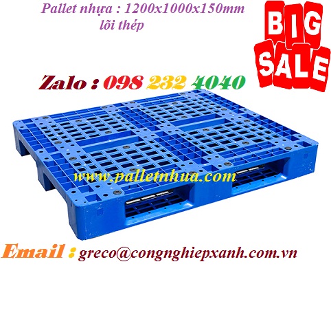 Pallet 1200x1000x150mm lõi thép