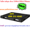Pallet nhựa đen 1100x1300x120mm