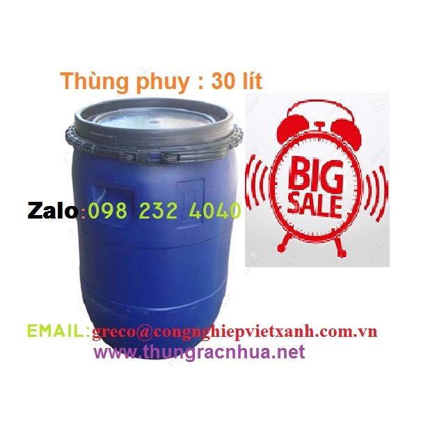 Thùng phuy nhựa 30 lít