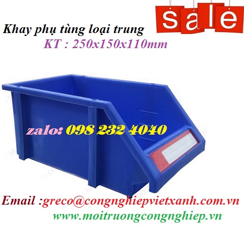 Khay phụ tùng loại trung 250x150x110mm
