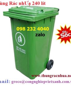 Thùng rác nhựa 240 lít HDPE