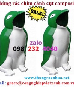 Thùng rác chim cánh cụt composite