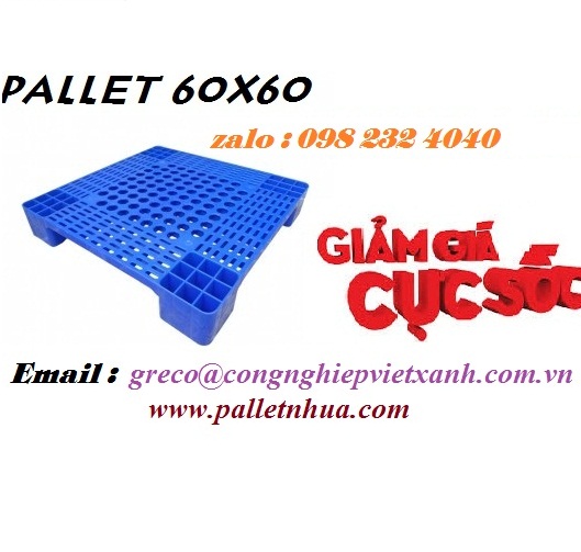 pallet nhựa 60 x 60 mm