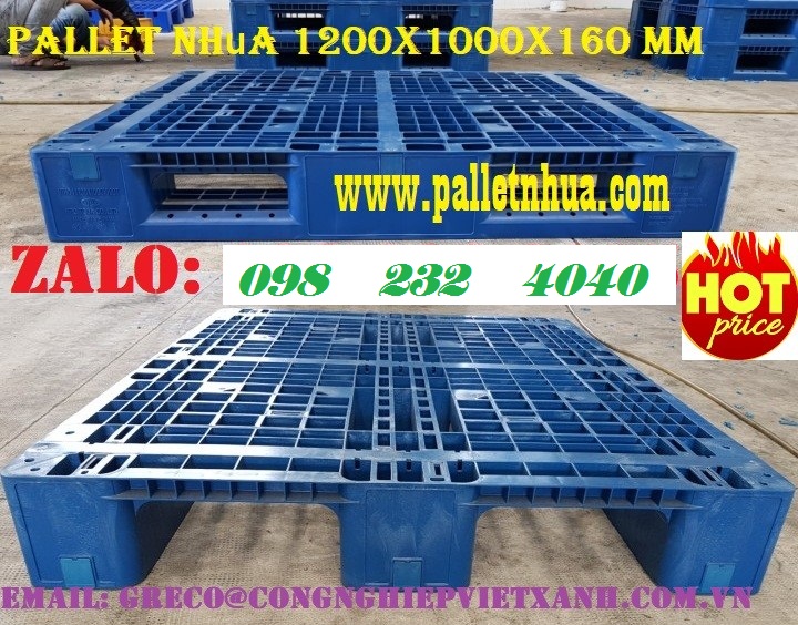 pallet nhựa 1200x1000x160