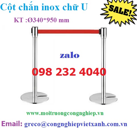 Cột chắn inox dây căng chữ U
