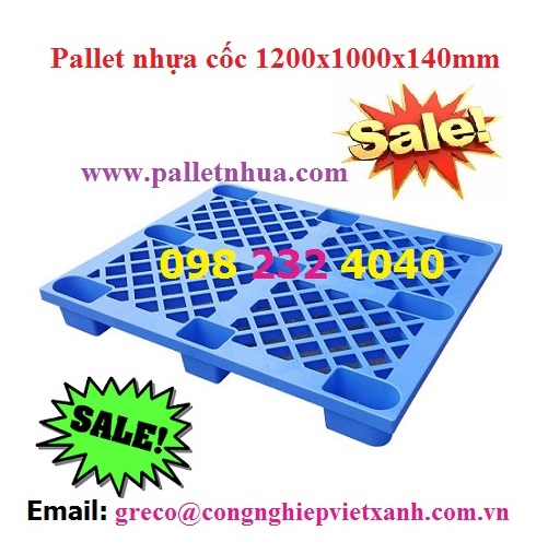 Pallet nhựa 1200x1000x140mm