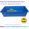 thùng nhựa chữ nhật 1100 lít dai 2m x 1m15 x cao 64