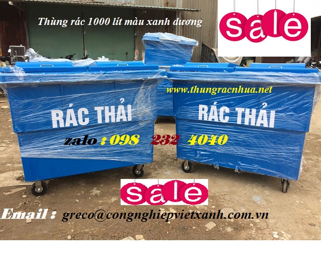THÙNG RÁC ĐỰNG RÁC 1000L