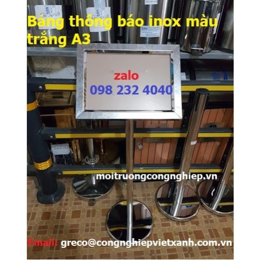 Bảng thông báo inox A3